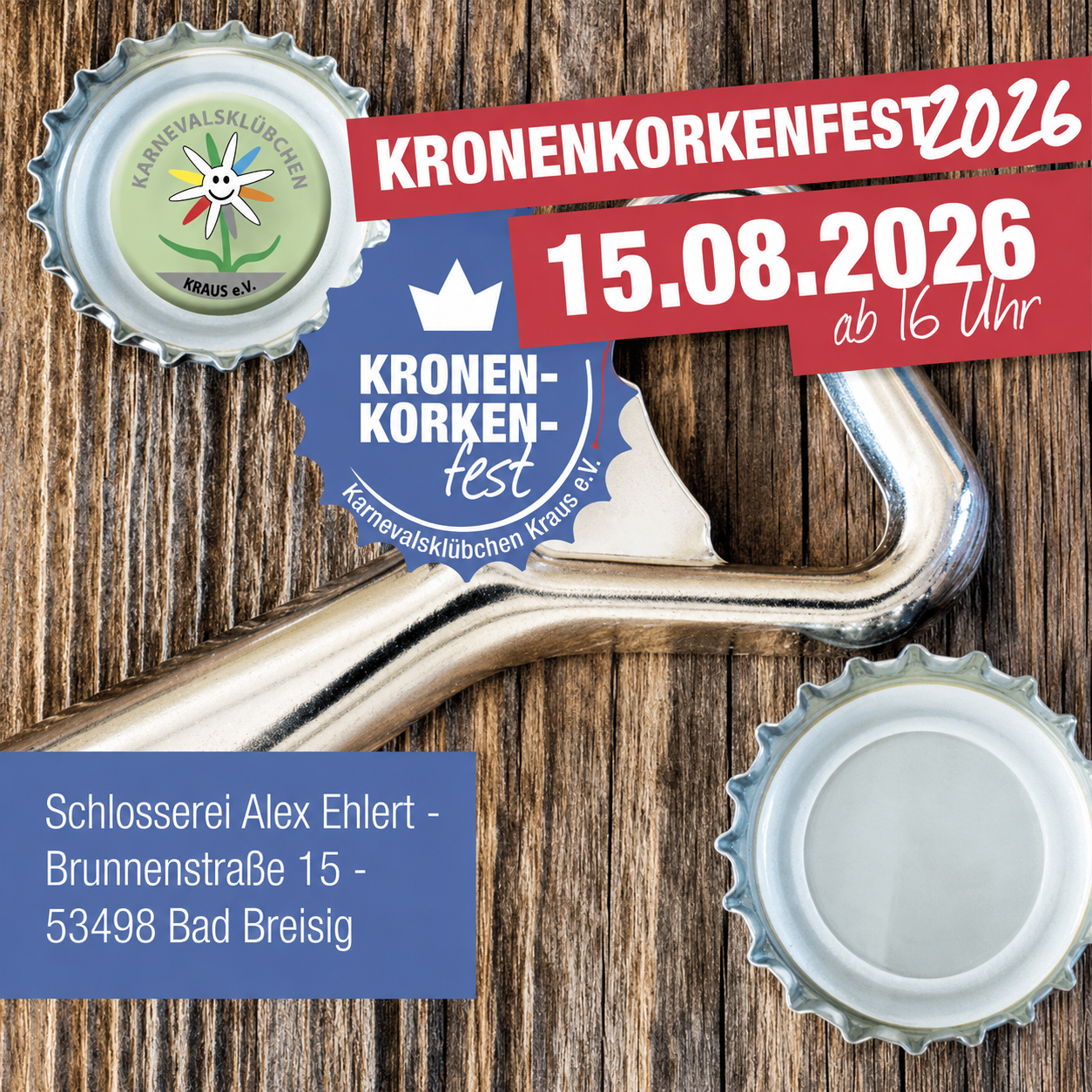Geschlossen | Wir sind beim Kronkorkenfest
